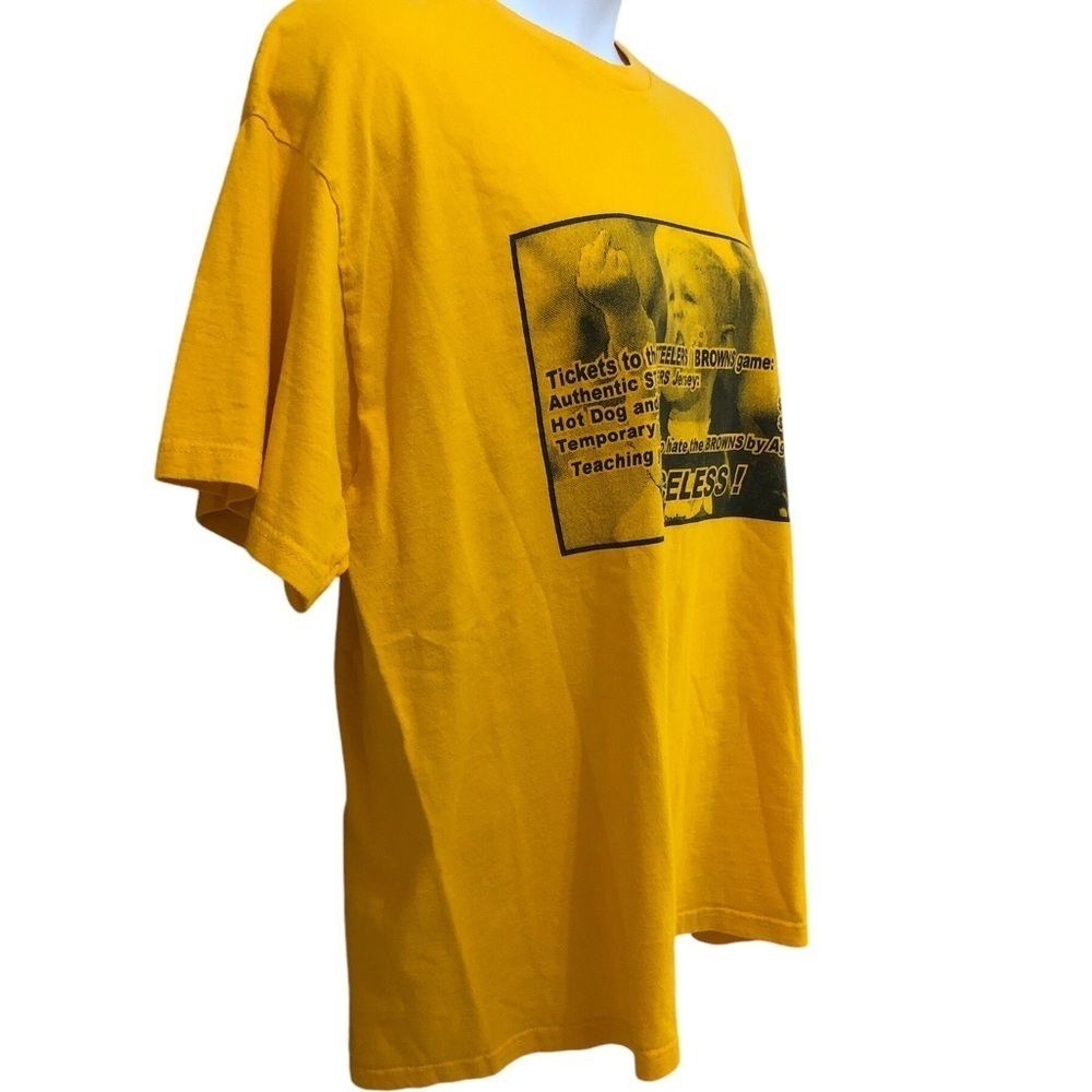 Pittsburgh Steelers Hate The Browns T-Shirt 2XL Middle Finger Graphics Priceless - Picture 4 of 9